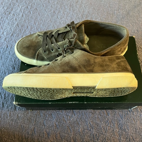 Lauren Grey Velvet Sneakers - Picture 3 of 10